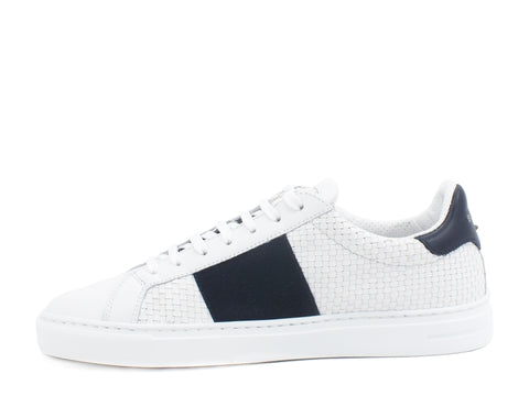 BRIMARTS Sneakers Uomo Pelle Bianco Navy 442808