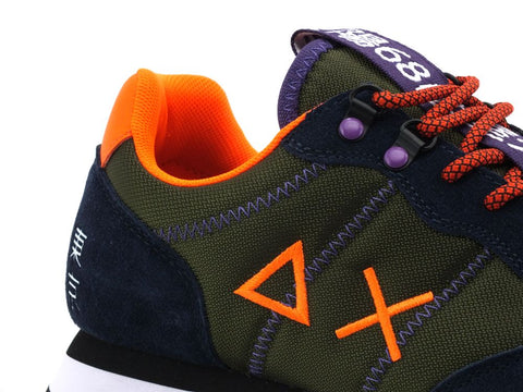 SUN68 Tom Goes Camping Sneakers Uomo Militare Scuro Z40105