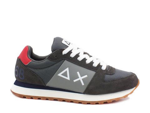 SUN68 Tom Side Band Sneakers Uomo Grigio Scuro Z40120