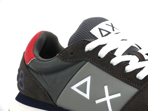 SUN68 Tom Side Band Sneakers Uomo Grigio Scuro Z40120