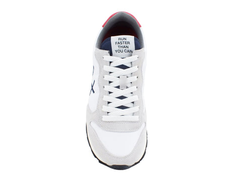 SUN68 Tom Solid Sneakers Uomo Bianco Navy Blue Z40101