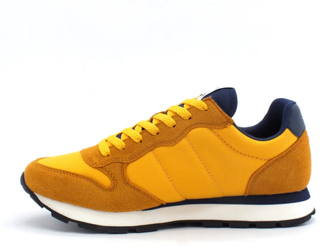 SUN68 Tom Solid Sneakers Uomo Giallo Navy Blue Z40101