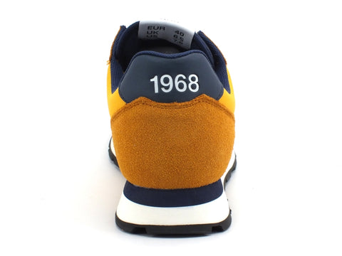 SUN68 Tom Solid Sneakers Uomo Giallo Navy Blue Z40101