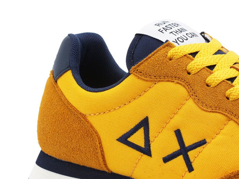 SUN68 Tom Solid Sneakers Uomo Giallo Navy Blue Z40101