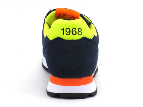 SUN68 Tom Fluo Sneakers Uomo Navy Blue Z40102