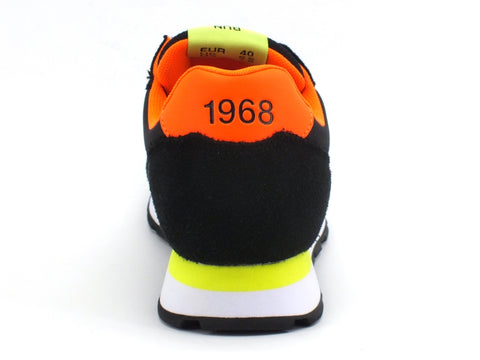 SUN68 Tom Fluo Sneakers Uomo Nero Z40102