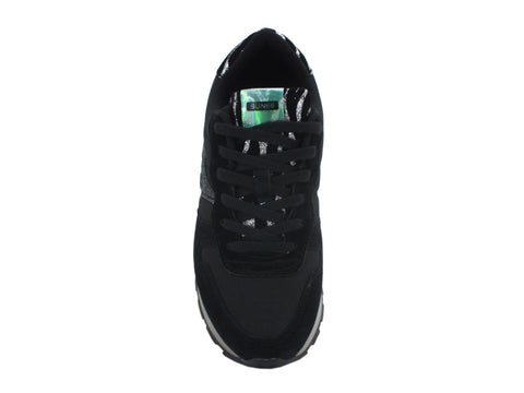 SUN68 Ally Star Girl Zebra Sneakers Donna Nero Z40212
