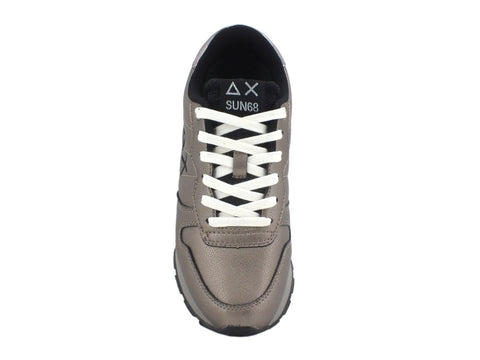 SUN68 Ally Back Glitter Sneakers Donna Argento Bronzo Z40210