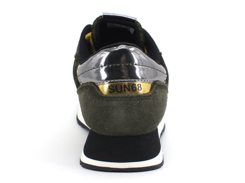 SUN68 Kate Animal Velvet Sneakers Donna Militare Scuro Z40216