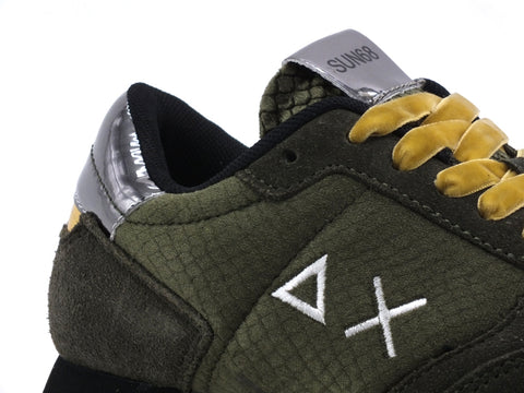 SUN68 Kate Animal Velvet Sneakers Donna Militare Scuro Z40216