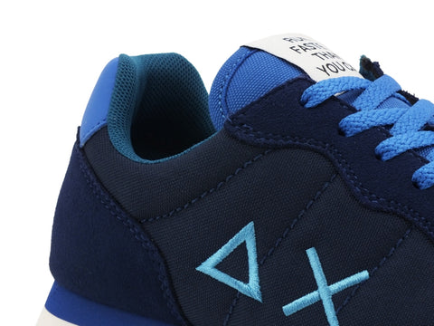 SUN68 Tom Solid Sneakers Uomo Navy Blue Royal Z40101