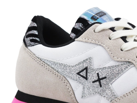 SUN 68 Sneaker Bianco Panna Z40212