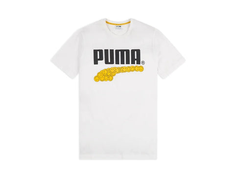 PUMA Club Graphic Tee T-Shirt Smile White 598793 02