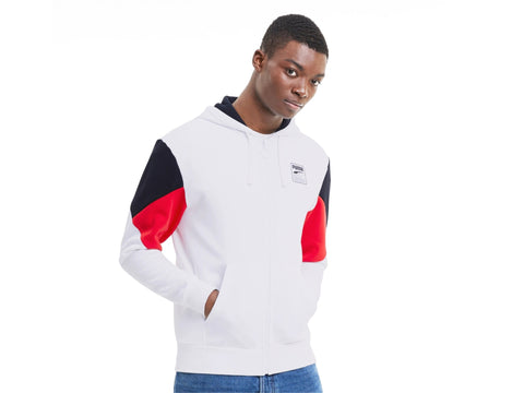 PUMA Rebel FZ Hoodie Felpa Uomo White 583496 02