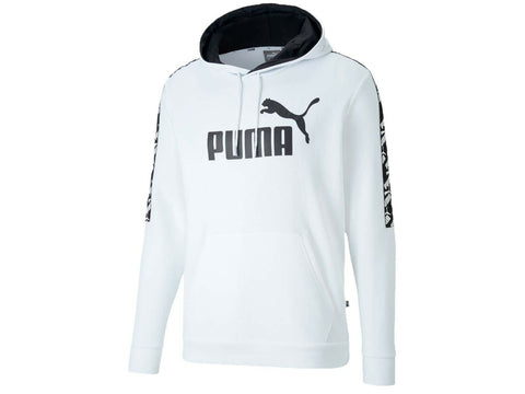 PUMA Amplified Hoodie Fl Felpa Uomo White 583517 02