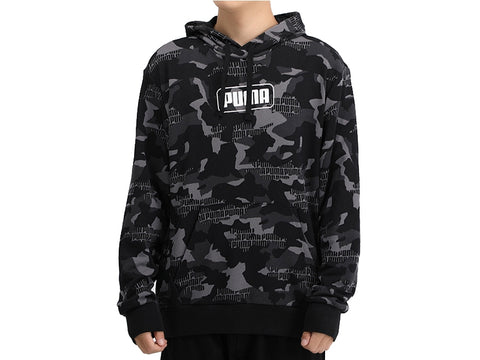 PUMA Rebel Camo AOP Hoodie Felpa Uomo Black 585021 01
