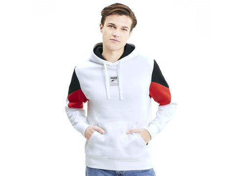 PUMA Rebel Hoodie Small Logo Felpa White 584898 02