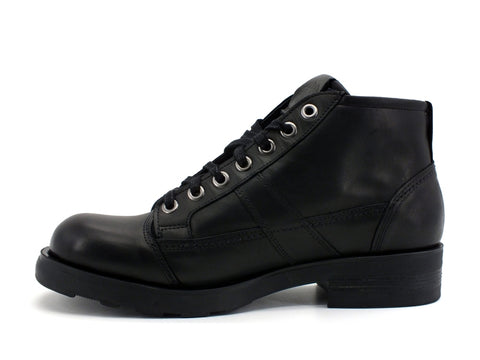 O.X.S Frank 1900 Anfibio Polacco Pelle Uomo Black OXS101160