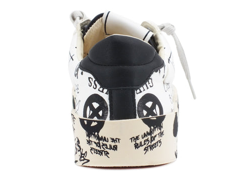 GUESS Lodi Sneakers Graffiti White Black FM8FIRPEL12