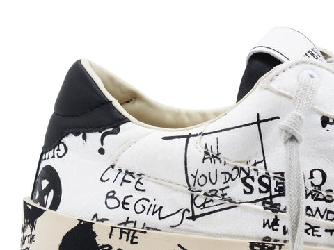 GUESS Lodi Sneakers Graffiti White Black FM8FIRPEL12