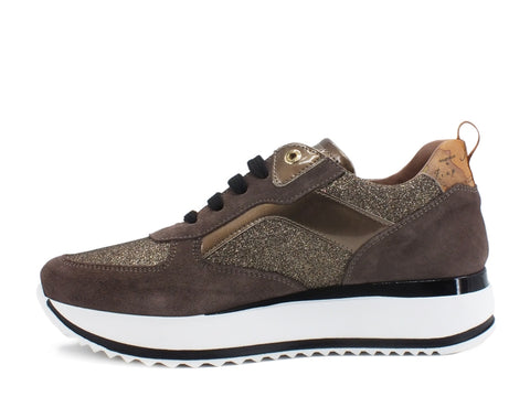 ALVIERO MARTINI 1A CLASSE Sneakers Glitter Bronzo Geo 0744-0491