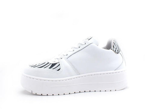 2STAR Sneaker 2 Stair Stelle Zebra Bianco Nero 2SD3276 - Sandrini Calzature e Abbigliamento