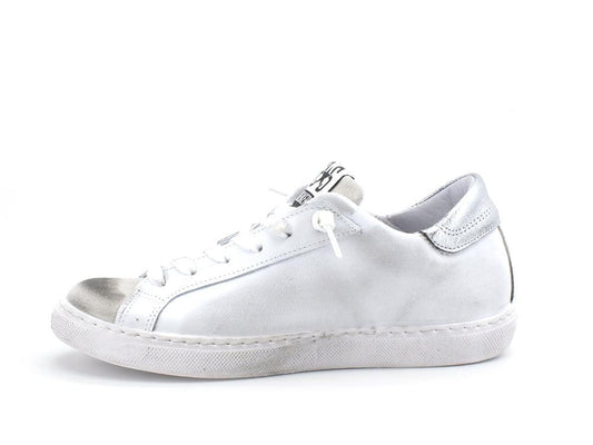 2STAR Sneaker Low Donna Glitter Silver Gold White 2SD2817 - Sandrini Calzature e Abbigliamento