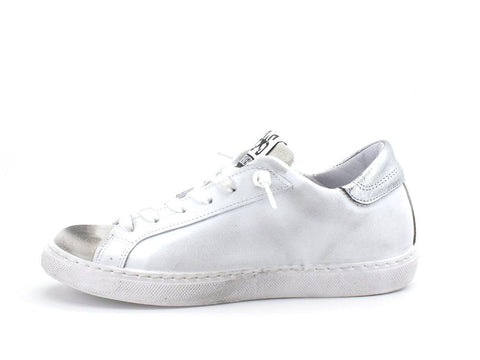 2STAR Sneaker Low Donna Glitter Silver Gold White 2SD2817 - Sandrini Calzature e Abbigliamento