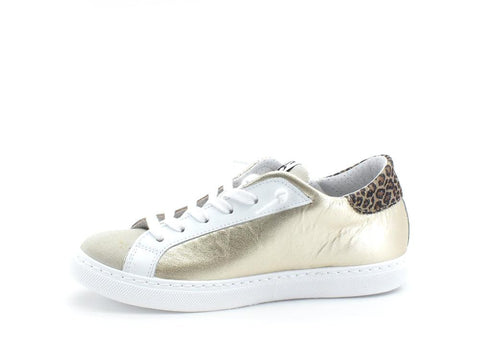 2STAR Sneaker Low Retro Geo Gold White Grey 2SD3409 - Sandrini Calzature e Abbigliamento