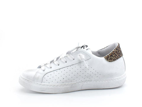 2STAR Sneaker Low Retro Leo White Black Leo 2SD3402 - Sandrini Calzature e Abbigliamento