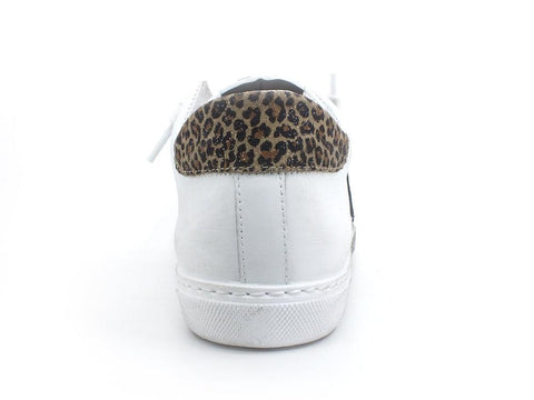 2STAR Sneaker Low Retro Leo White Black Leo 2SD3402 - Sandrini Calzature e Abbigliamento
