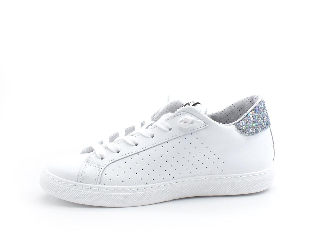 2STAR Sneaker Low Retro Leo White Gold Silver 2SD3411 - Sandrini Calzature e Abbigliamento