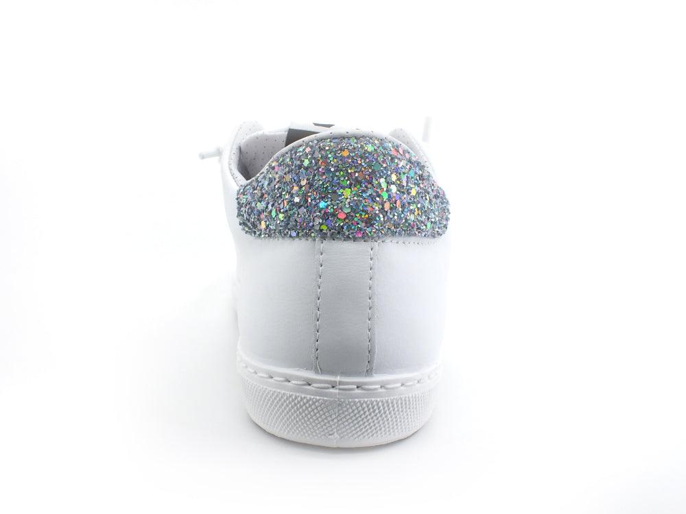 2STAR Sneaker Low Retro Leo White Gold Silver 2SD3411 - Sandrini Calzature e Abbigliamento
