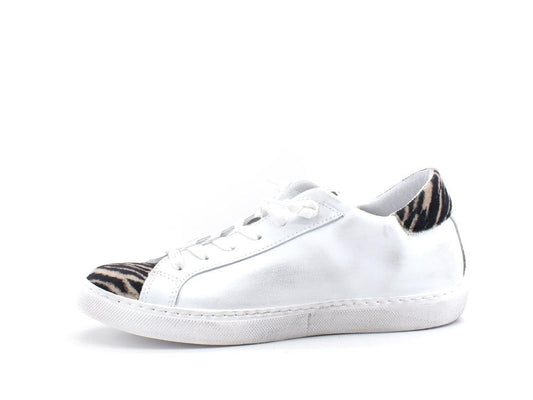 2STAR Sneaker Low Zebra Bianco Beige Nero 2SD3220 - Sandrini Calzature e Abbigliamento