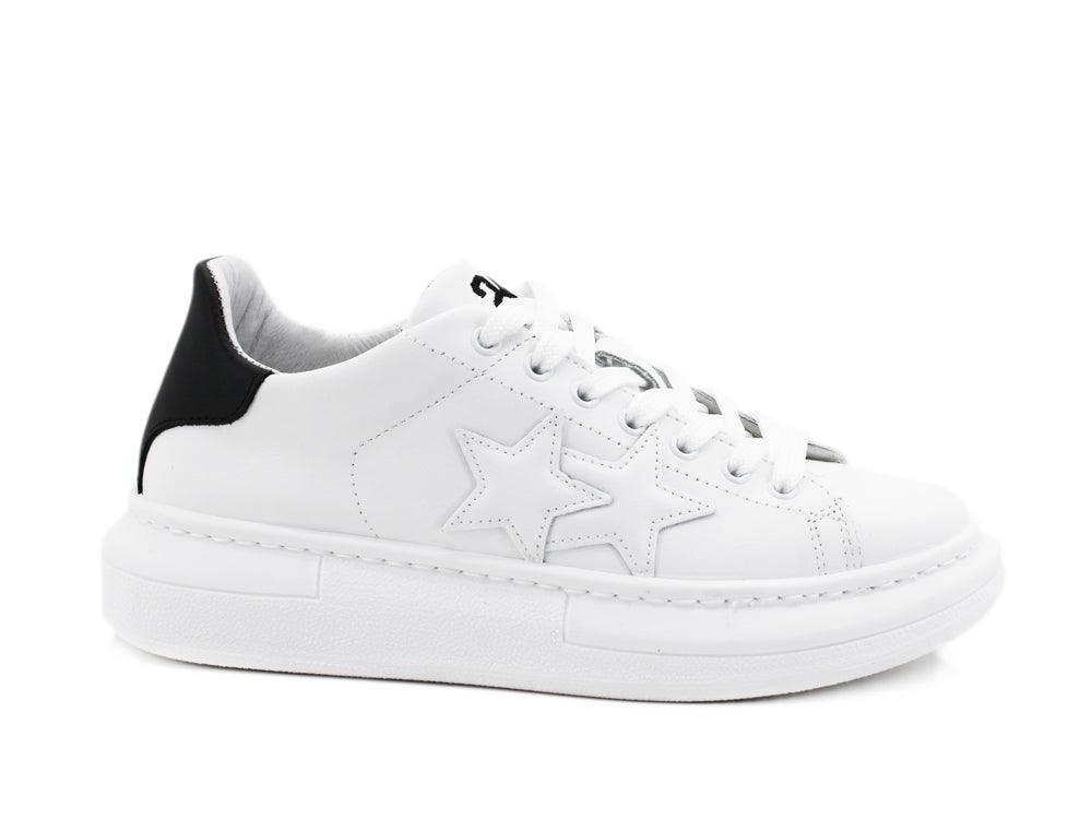 2STAR Sneaker Princess Retro White Black 2SD2879 - Sandrini Calzature e Abbigliamento