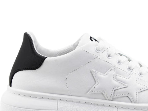 2STAR Sneaker Princess Retro White Black 2SD2879 - Sandrini Calzature e Abbigliamento