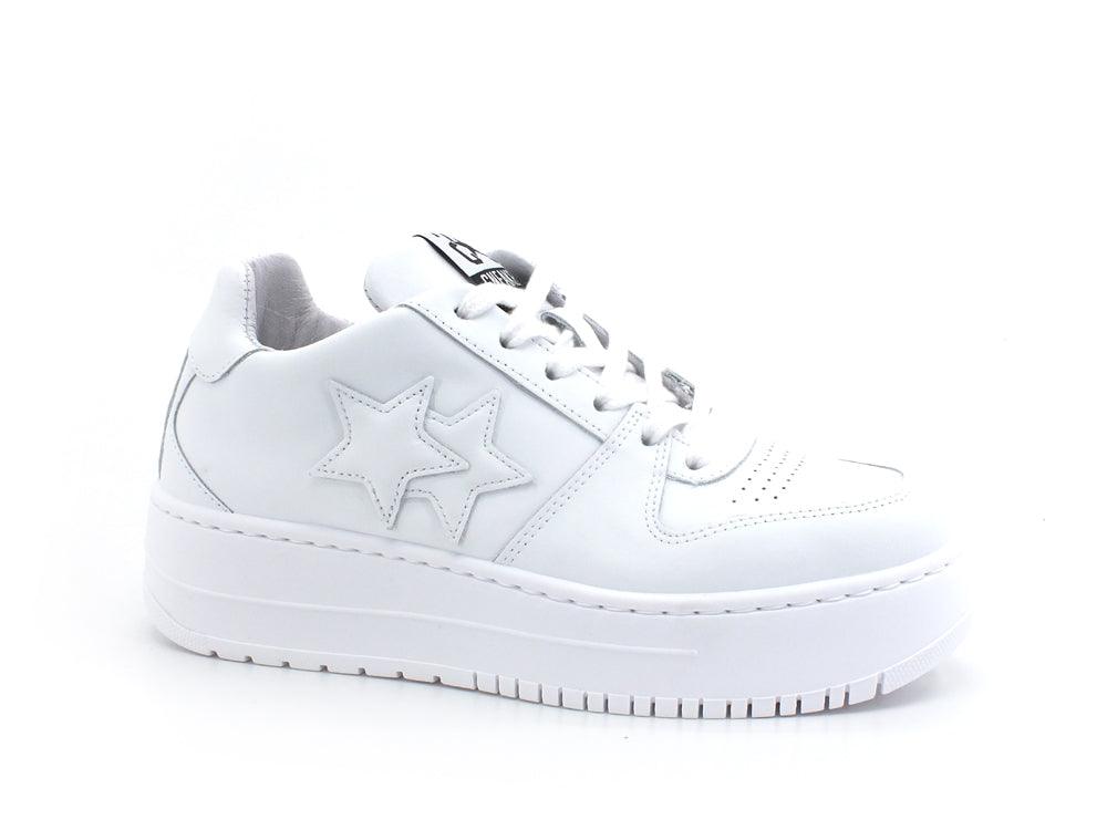2STAR Sneaker Queen Low Platform White 2SD3270 - Sandrini Calzature e Abbigliamento
