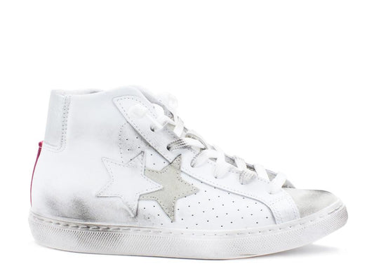 2STARS Sneaker Bianco Ghiaccio Fuxia 2SD2750 - Sandrini Calzature e Abbigliamento