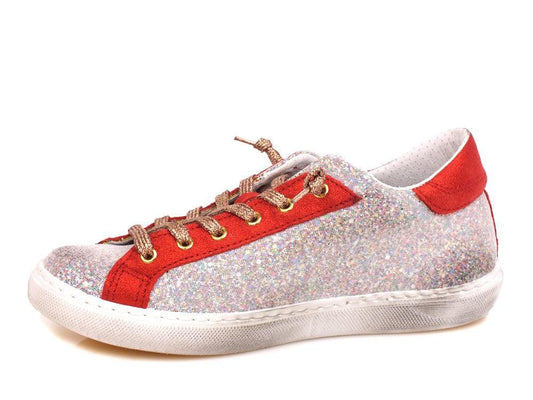 2STARS Sneakers Arancio Glitter Multicolore 2SD1864 - Sandrini Calzature e Abbigliamento