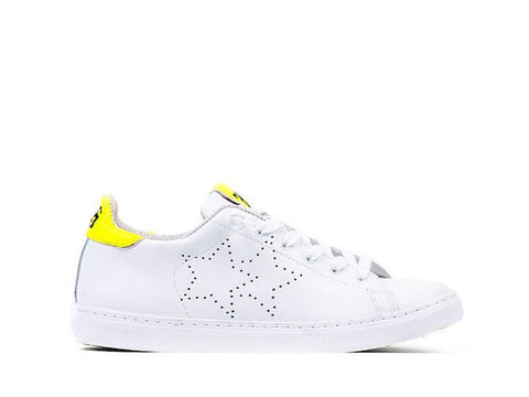 2STARS Sneakers Bianco Giallo Fluo 2SU1890 - Sandrini Calzature e Abbigliamento