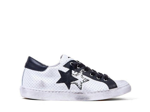 2STARS Sneakers Bianco Nero 2SU1823 - Sandrini Calzature e Abbigliamento