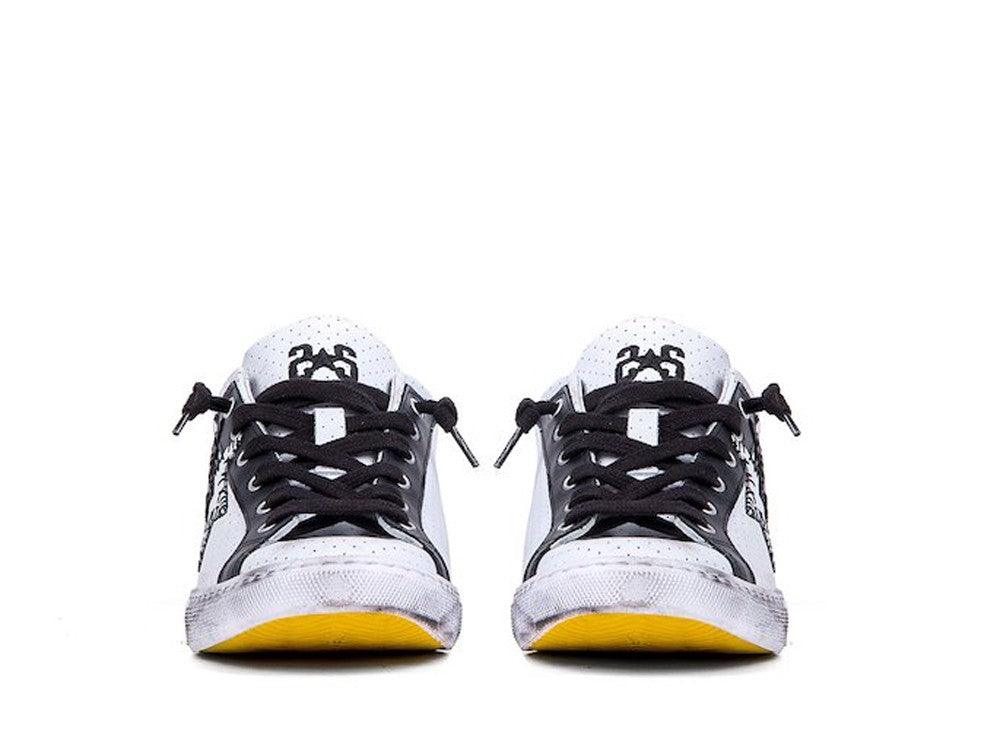 2STARS Sneakers Bianco Nero 2SU1823 - Sandrini Calzature e Abbigliamento