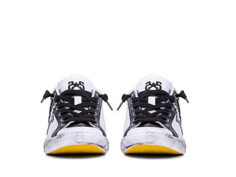 2STARS Sneakers Bianco Nero 2SU1823 - Sandrini Calzature e Abbigliamento