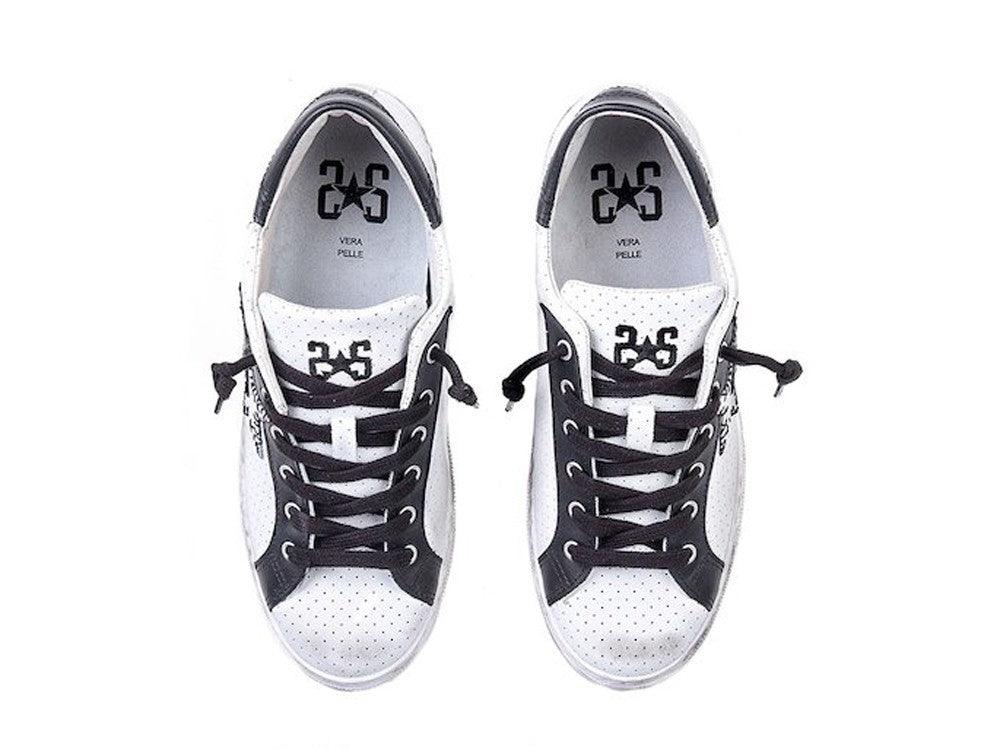2STARS Sneakers Bianco Nero 2SU1823 - Sandrini Calzature e Abbigliamento