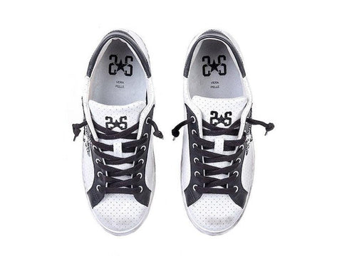 2STARS Sneakers Bianco Nero 2SU1823 - Sandrini Calzature e Abbigliamento
