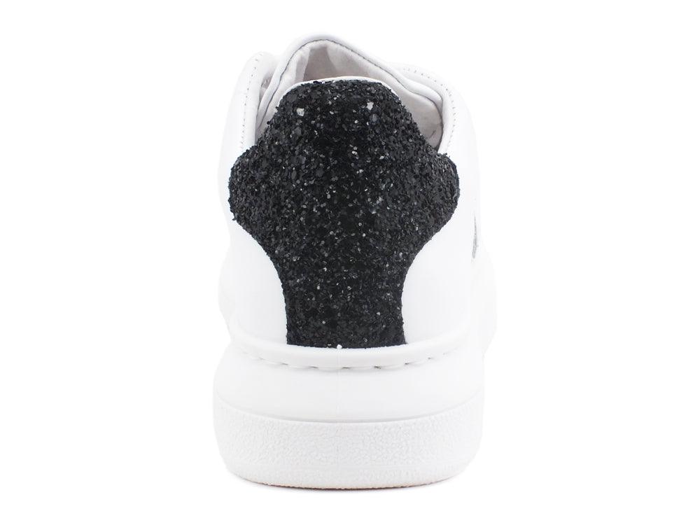 2STARS Sneakers Glitter White Black 2SD2885 - Sandrini Calzature e Abbigliamento