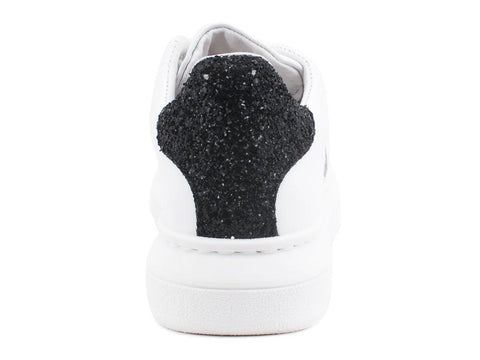 2STARS Sneakers Glitter White Black 2SD2885 - Sandrini Calzature e Abbigliamento