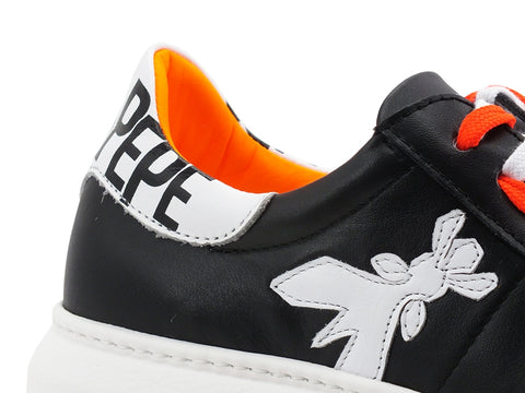 PATRIZIA PEPE Sneakers Donna Logo Nero Orange 2V9708-A3KW