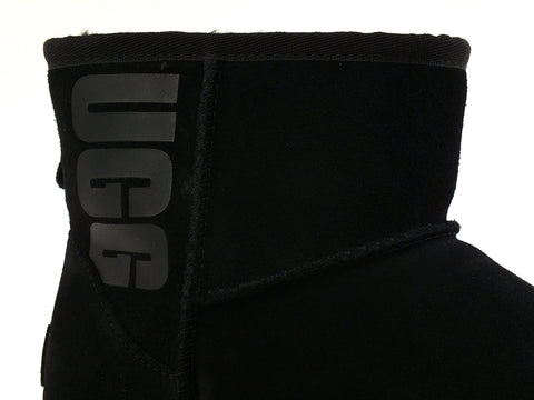 UGG Classic Mini Rubber Logo Stivaletto Black 1108231W