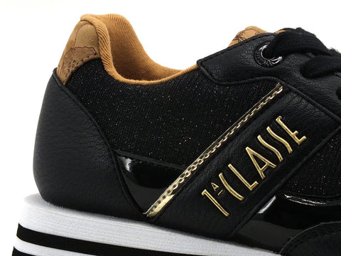 ALVIERO MARTINI 1A CLASSE Sneakers Nero Geo Beige P3A4-10714